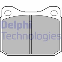 LP117 DELPHI Комплект гальмівних колодок дисковий гальм