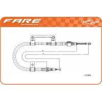 18453 FARE SA Тросик, cтояночный тормоз