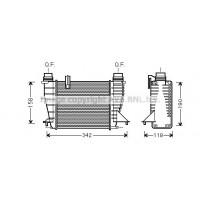 RTA4553 AVA QUALITY COOLING Интеркулер