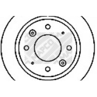 15575 MAPCO Гальмівний диск