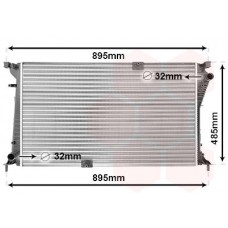 43002490 VAN WEZEL Радіатор охолодження двигуна