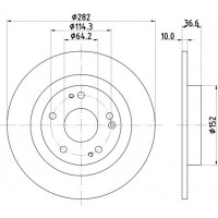 8DD 355 131-901 HELLA PAGID Гальмівний диск