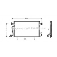 CN5166 AVA QUALITY COOLING Конденсатор кондиціонера