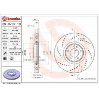 09.D762.10 BREMBO Гальмівний диск