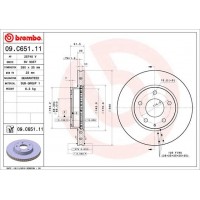 09.C651.11 BREMBO Гальмівний диск