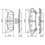 0 986 494 142 BOSCH Комплект гальмівних колодок дисковий гальм
