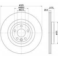 8DD 355 132-601 HELLA PAGID Гальмівний диск