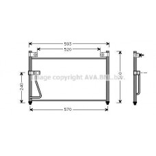 MZ5126 AVA QUALITY COOLING Конденсатор кондиціонера