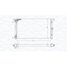 350213190100 MAGNETI MARELLI Радіатор охолодження двигуна