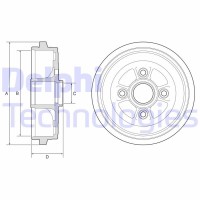 BF574 DELPHI Гальмівний барабан