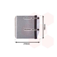 09006314 VAN WEZEL Теплообмінник обігрів салону