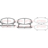 1390.02 REMSA Комплект гальмівних колодок дисковий гальм