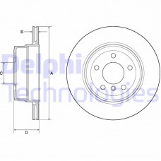 BG4695C DELPHI Гальмівний диск