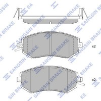 SP1553 Hi-Q Комплект гальмівних колодок дисковий гальм