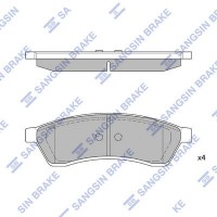 SP1119-R Hi-Q Комплект гальмівних колодок дисковий гальм