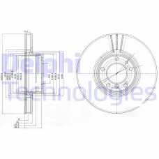BG9005 DELPHI Гальмівний диск