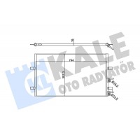 345390 KALE OTO RADYATÖR Конденсатор кондиціонера