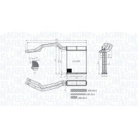 350218453000 MAGNETI MARELLI Теплообмінник обігрів салону