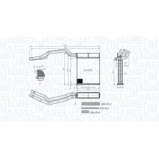 350218453000 MAGNETI MARELLI Теплообмінник обігрів салону