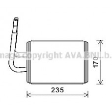 MZA6268 AVA QUALITY COOLING Теплообмінник обігрів салону