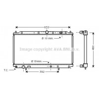 MT2116 AVA QUALITY COOLING Радіатор охолодження двигуна