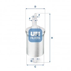 3184000 UFI Паливний фільтр