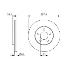0 986 479 R56 BOSCH Гальмівний диск