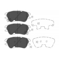 KBP-3009 KAVO PARTS Комплект гальмівних колодок дисковий гальм