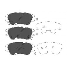 KBP-3009 KAVO PARTS Комплект гальмівних колодок дисковий гальм