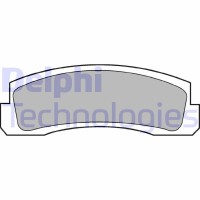 LP189 DELPHI Комплект гальмівних колодок дисковий гальм