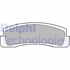 LP189 DELPHI Комплект гальмівних колодок дисковий гальм