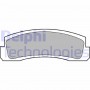 LP189 DELPHI Комплект гальмівних колодок дисковий гальм