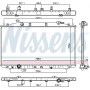681373 NISSENS Радіатор охолодження двигуна