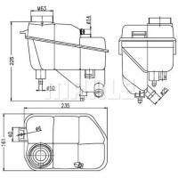 CRT 202 000S MAHLE Компенсаційний бак охолоджувальна рідина