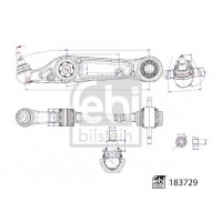 183729 FEBI BILSTEIN Ричаг незалежної підвіски колеса, подвеска колеса