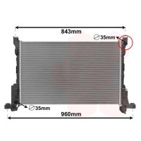 43002625 VAN WEZEL Радіатор охолодження двигуна