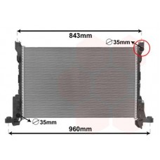 43002625 VAN WEZEL Радіатор охолодження двигуна