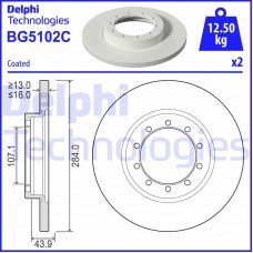 BG5102C DELPHI Гальмівний диск