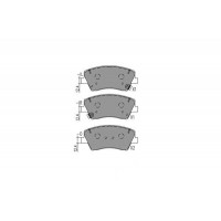 KBP-4034 KAVO PARTS Комплект гальмівних колодок дисковий гальм