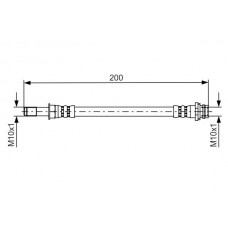 1 987 481 443 BOSCH Гальмівний шланг