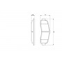 0 986 461 122 BOSCH Комплект гальмівних колодок дисковий гальм