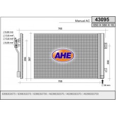 43095 AHE Конденсатор кондиціонера