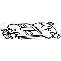 14016 WALKER Середній глушник вихлопних газів