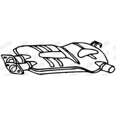 14016 WALKER Середній глушник вихлопних газів