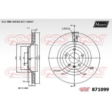 871099 MAXTECH Гальмівний диск