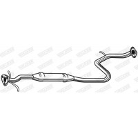 21380 WALKER Середній глушник вихлопних газів