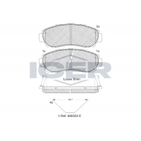 181811-200 ICER Комплект гальмівних колодок дисковий гальм