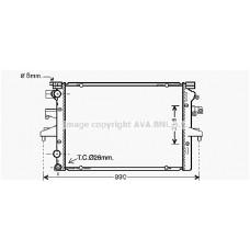 VNA2231 AVA QUALITY COOLING Радіатор охолодження двигуна