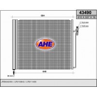 43490 AHE Конденсатор кондиціонера
