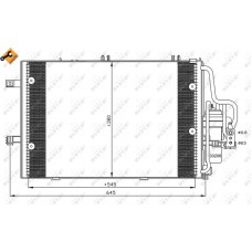 35530 NRF Конденсатор кондиціонера